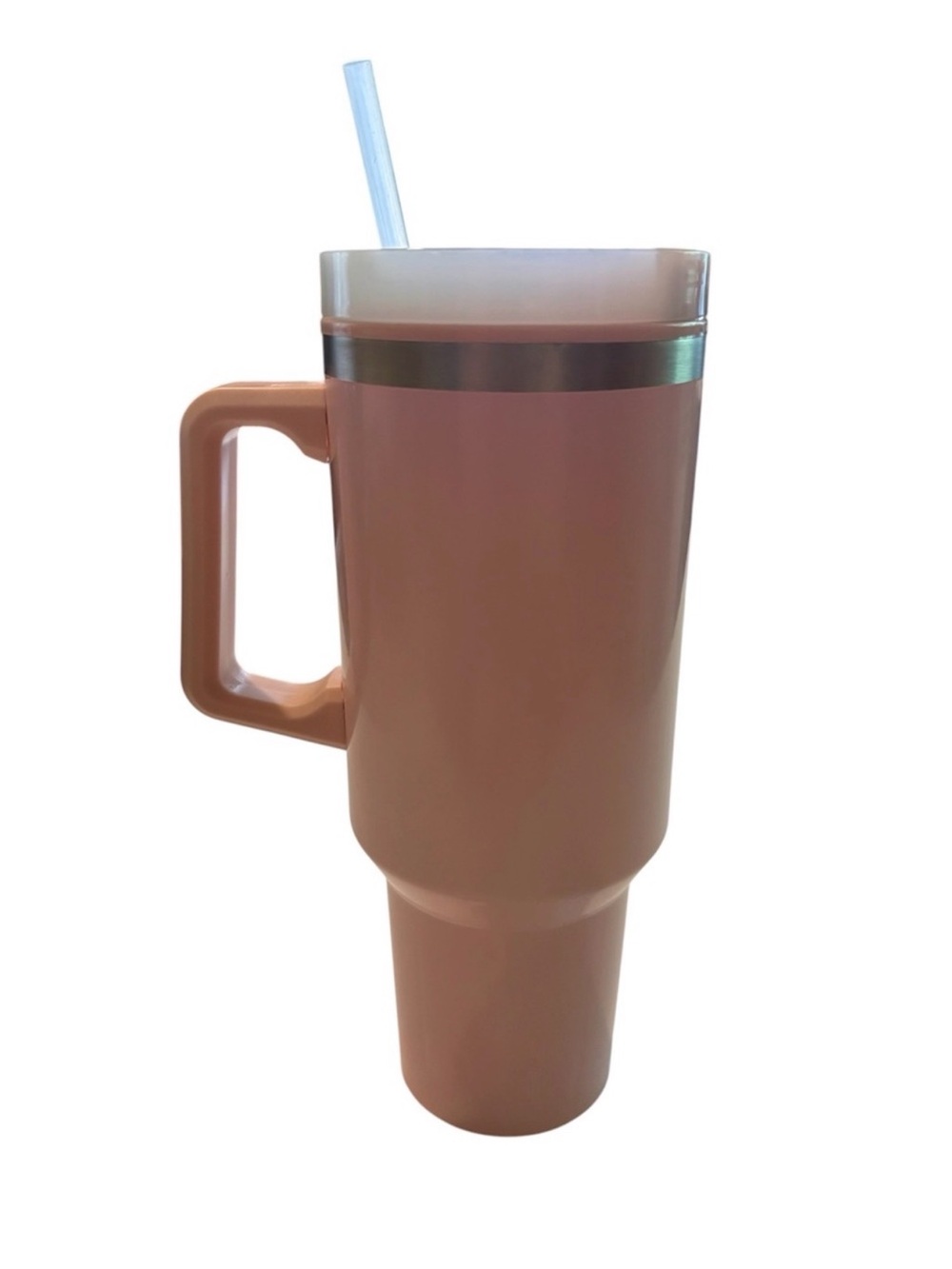 Blush Pink "Blessed Mom" 40 oz Travel Tumbler with Straw - Picture 2 of 3